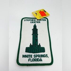 Vintage New Stephen Foster Center White Springs Florida Travel Souvenir Patch